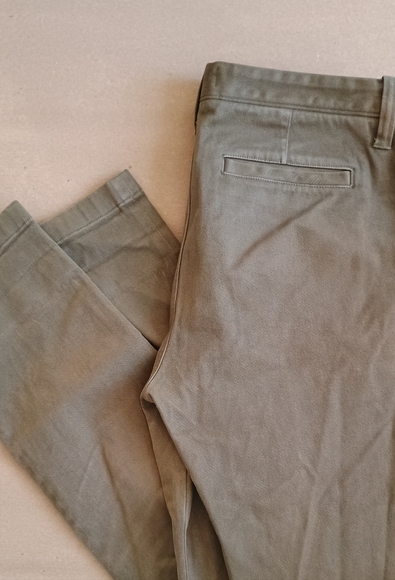 Madewell Men Brown 93 % Cotton Slim Pants Size 31 X 32 Olive Green - Picture 2 of 5